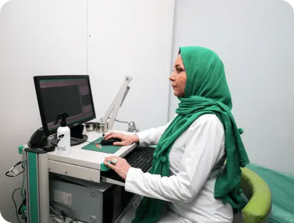 دستگاه نوار عصب و عضله کلینیک دکتر مهسا عاشقان